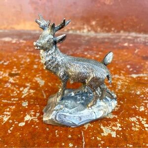 Vintage Souvenir Yosemite National Park Glacier Point Cast Metal Buck/Stag